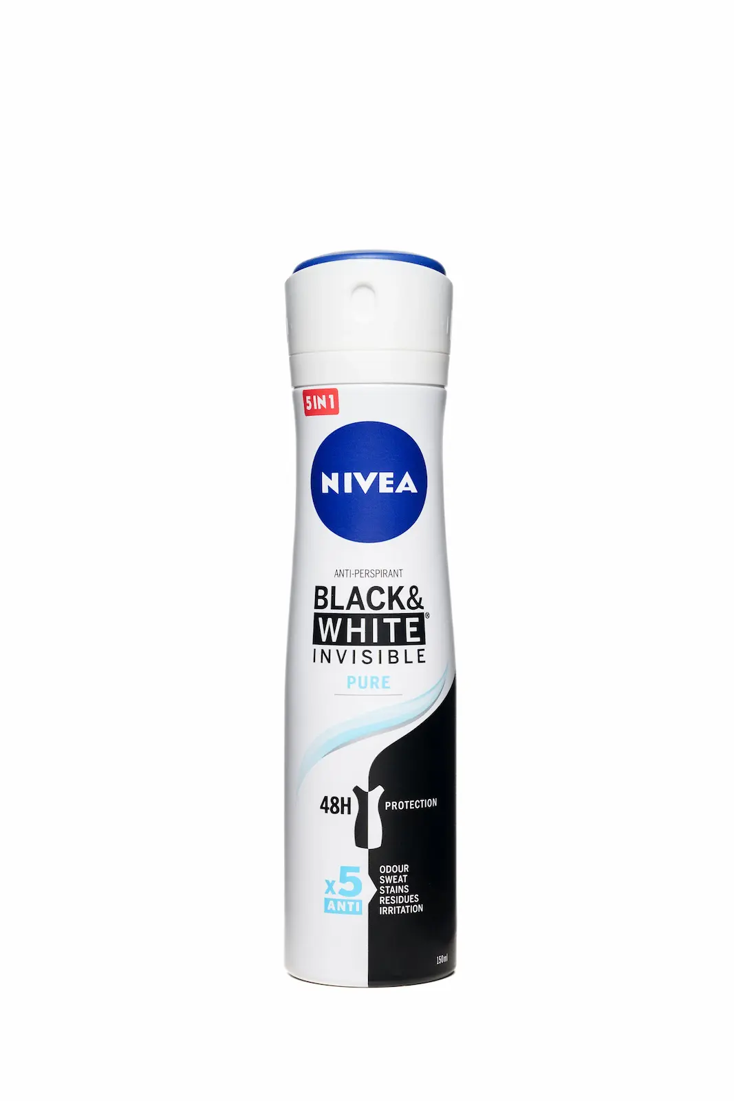 An antiperspirant can on a white background